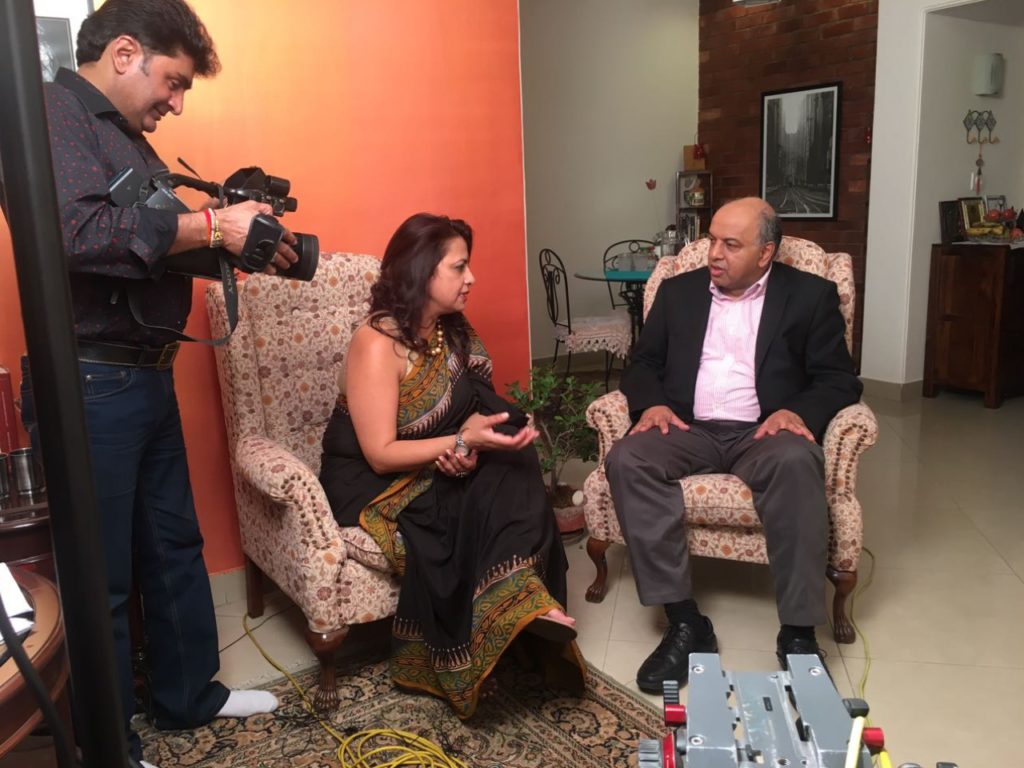Candid Shots Through Interview With Sanjeev Bikhchandani